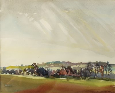 منظر الصباح ، 1981 (مرحاض على ورق) بواسطة بريندا برين بوكر